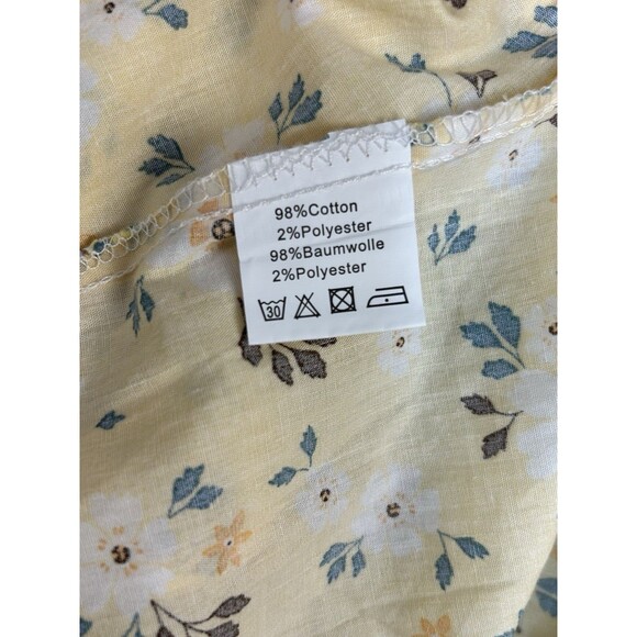 Scarlet Darkness Dress Floral Prairie Pioneer Cottagecore Modest Girls Sz 12-13Y - Picture 10 of 10